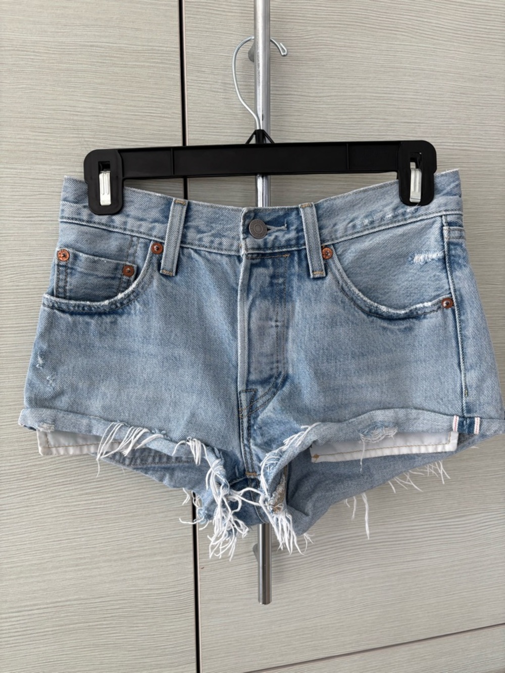 Levi’s Light Blue Denim Cutoff Shorts